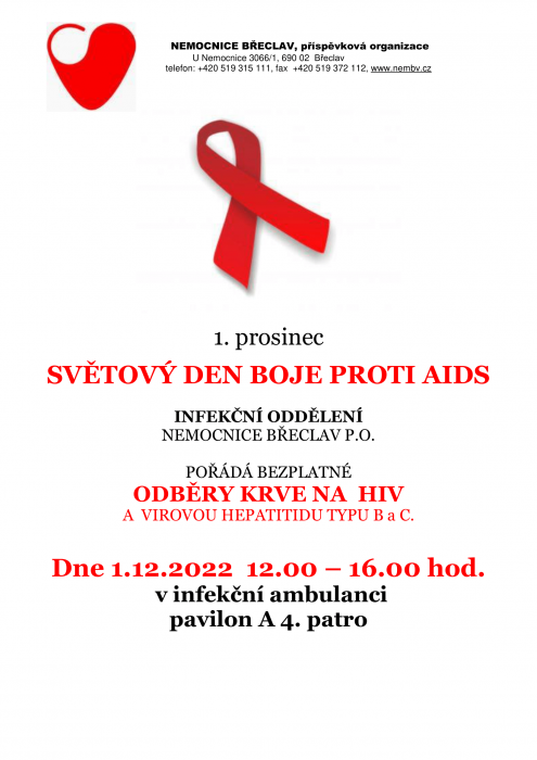 Světový Den Boje Proti Aids Nemocnice Břeclav